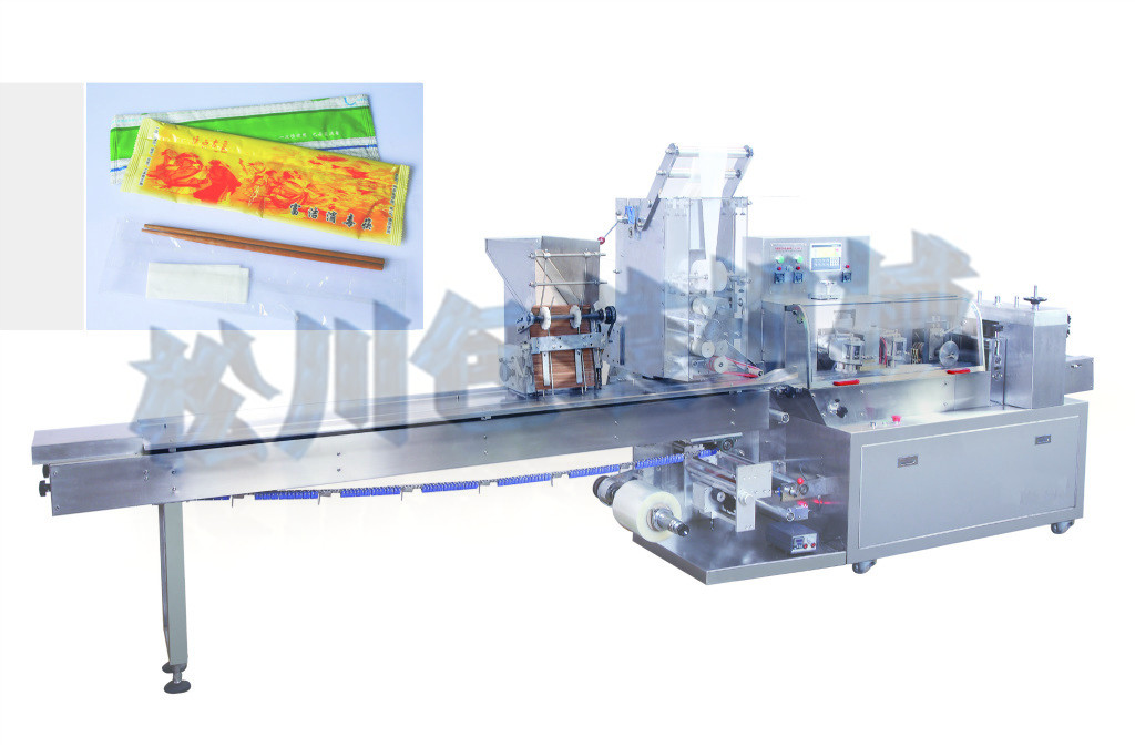 KD-260全自動濕巾，筷子組合枕式包裝機